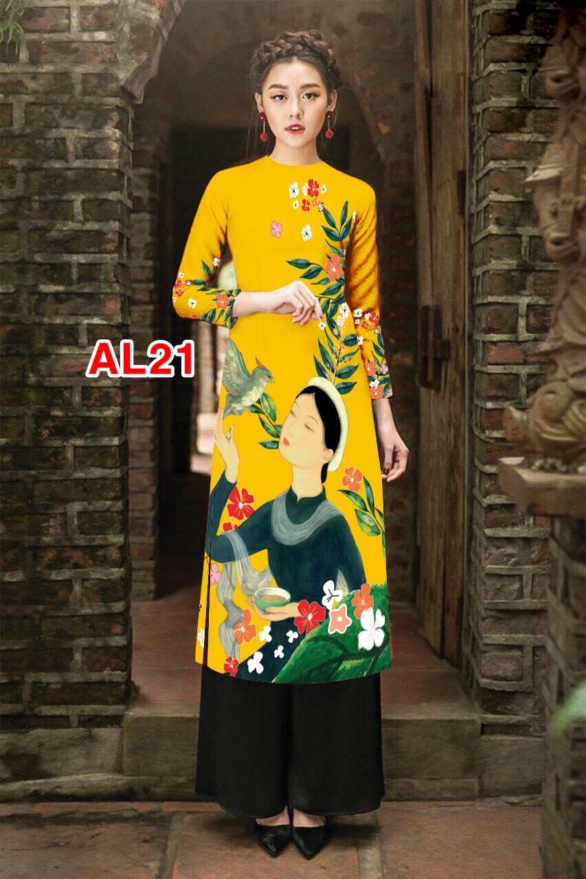 Set áo dài cách tân cô gái cao cấp AL21